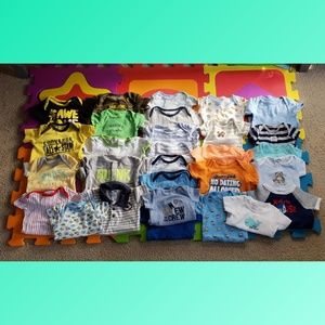 EUC LARGE BABY BOY ONESIE BUNDLE